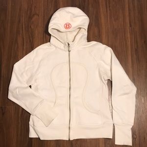 EUC Lululemon Scuba Hoodie I-Polar Cream